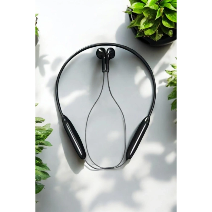 Kablolu Boyun Askılı Dijital Göstergeli Bluetooth Kulaklığı 60 Saat