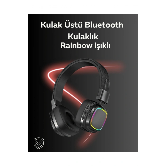 RGB Işıklı Katlanabilir Bluetooth 5.3 Kulak Üstü Kulaklık