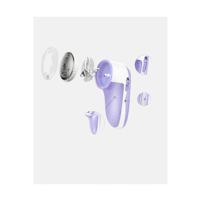 Taşınabilir Şarjlı Tiftik Toplayıcı – Çıkarılabilir Hazneli, Anti-Statik Fırçalı