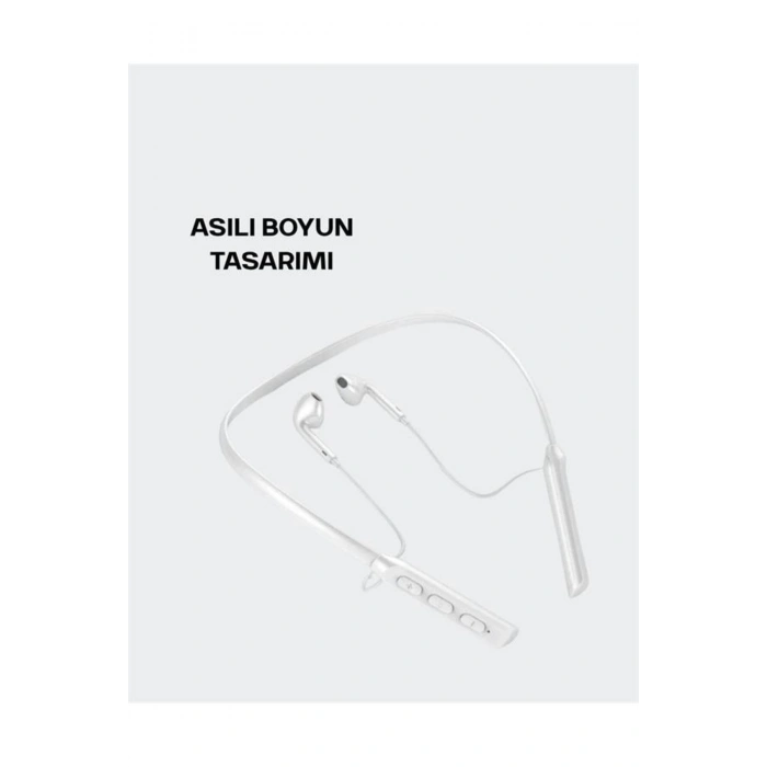 Yüksek Kapasiteli Pil Destekli Boyun Askılı Kulaklık – 100 Saat Dayanıklı