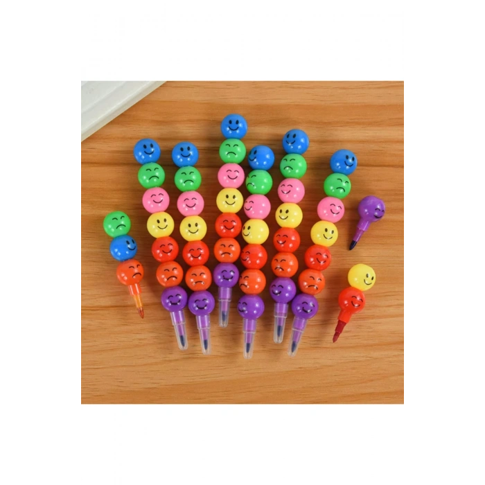 4lü Emojili Yumurtlayan Boya Kalemi Seti