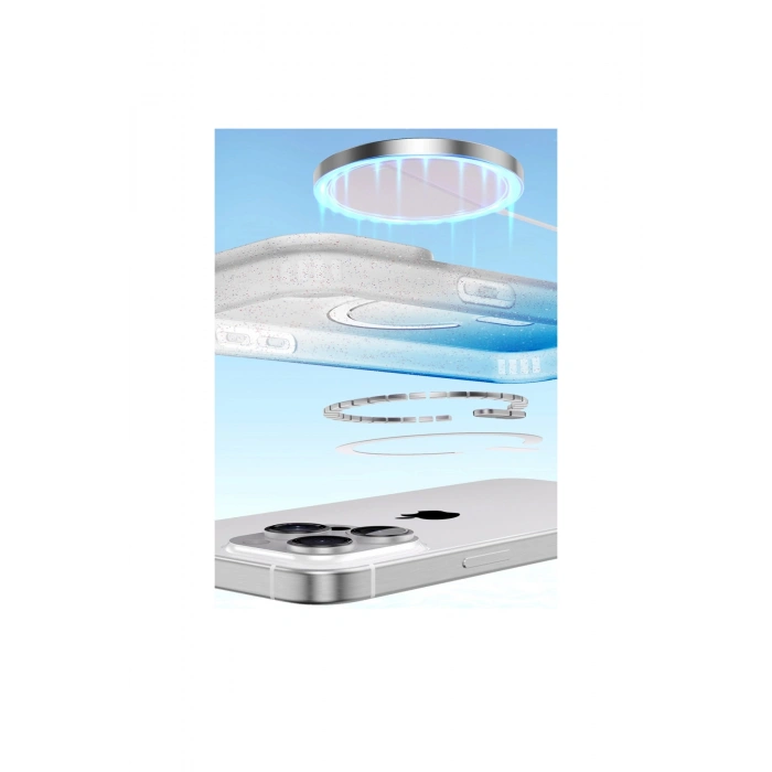 Apple İphone 14 Pro Max Pummel Shiny Magsafe Kapak - Siyah