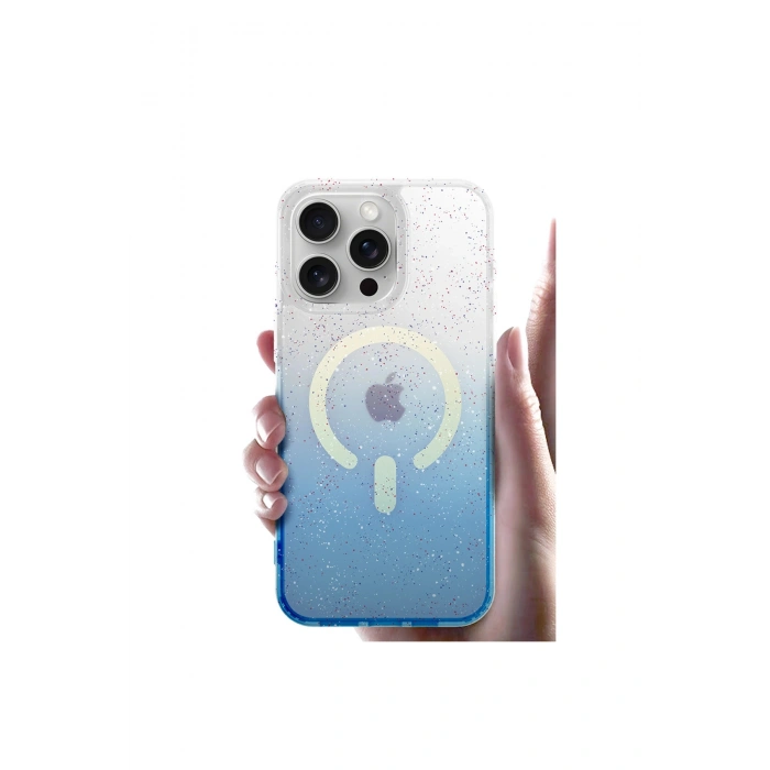 Apple İphone 14 Pro Max Pummel Shiny Magsafe Kapak - Siyah