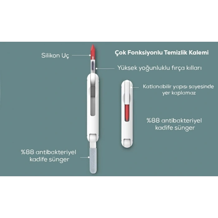 7 Parça Klavye Ve Kulaklık Temizleme Fırça Seti