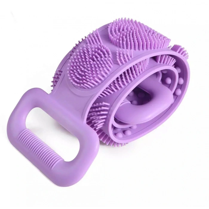 70 cm Çift Taraflı Sırt Kesesi -Silikon Duş Kesesi - Peeling Banyo Kesesi (5324)