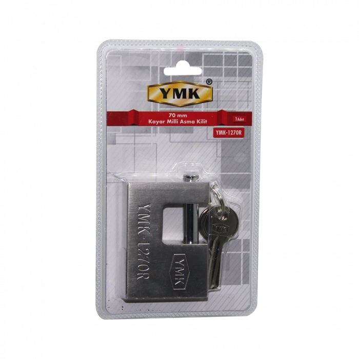 70MM GRİ KAYAR MİLLİ ASMA KİLİT (5324)