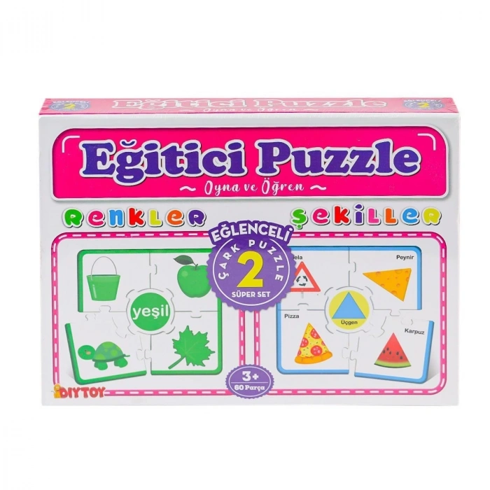 7194 Çark Puzzle Renkler Şekiller