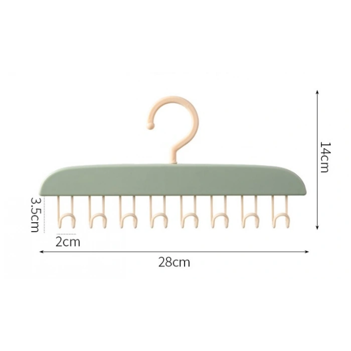 8 Kancalı Çok Amaçlı Yapışkanlı Askı (5324)