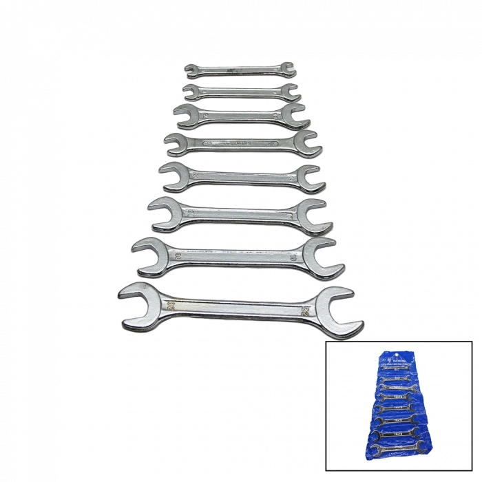 8 PARÇA  AĞZI AÇIK 6-22MM ANAHTAR TAKIMI (5324)