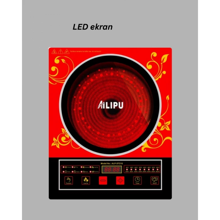 8 Programlı Led Ekranlı İndüksiyon Ocak 80–270°c Sıcaklık Ayarı