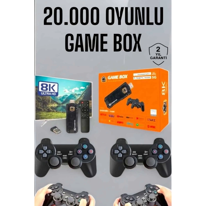8K Premium 20.000 Oyunlu Gamebox TV Uyumlu