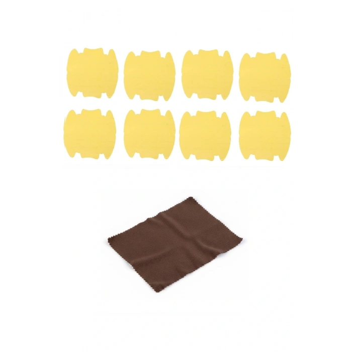 9lu Set Araba Kapı Kolu Koruyucu Çizilme Önleyici Şeffaf Sticker Film Koruma Seti