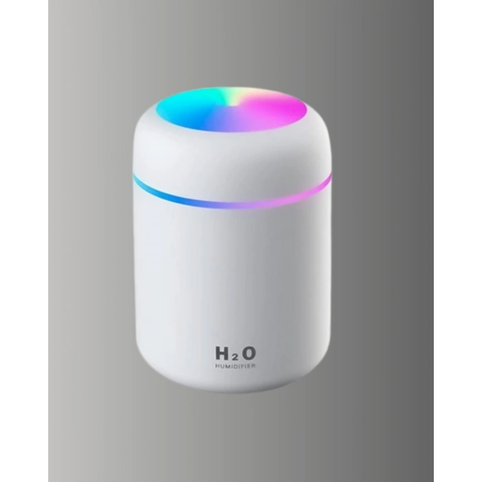 Abs Gövdeli 300ml Usb Nemlendirici – Beyaz, Gri, Pembe Renk