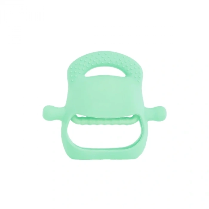 Açık Yeşil Bebek Silikon Diş Kaşıyıcı
