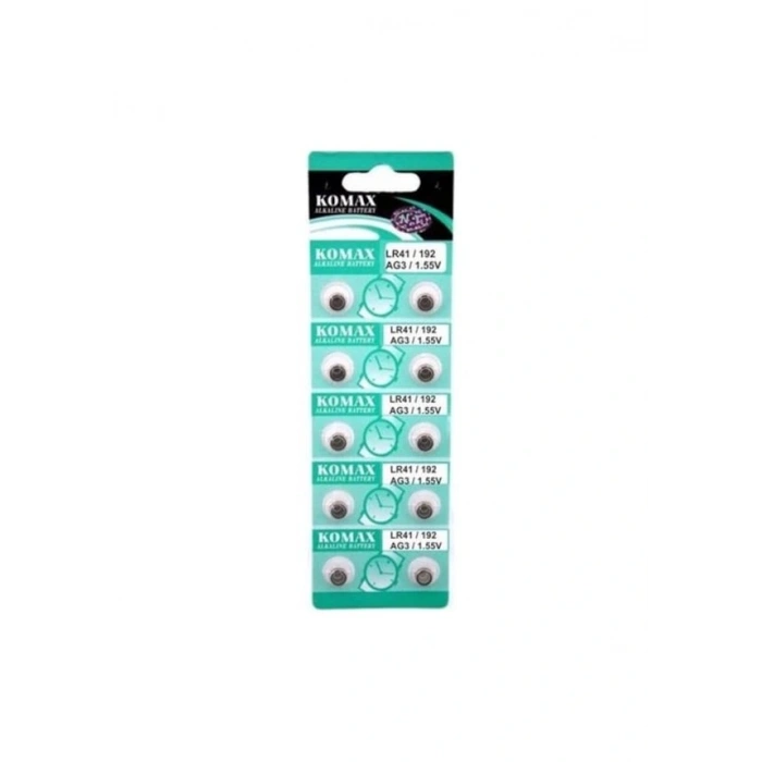Ag3 Saat Pili - Düğme Pil 10lu Paket Lr41/192 1.55v