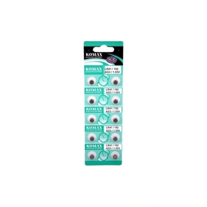 Ag3 Saat Pili - Düğme Pil 10lu Paket Lr41/192 1.55v