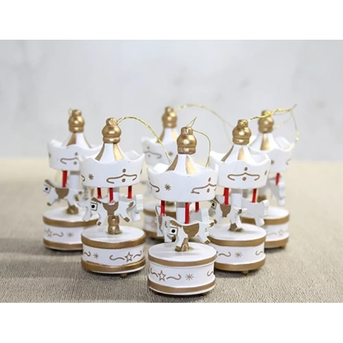 Ahşap 6lı Dekoratif Atlı Karınca Alk4393