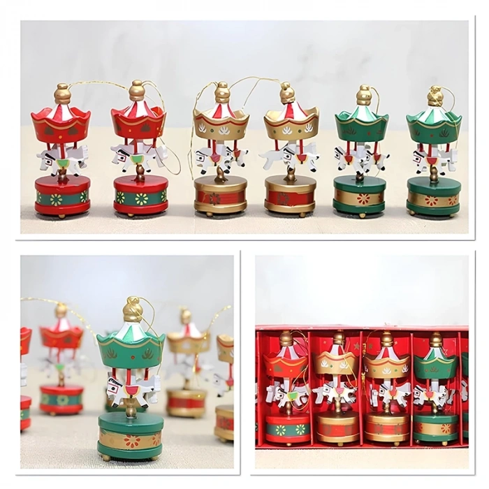 Ahşap 6lı Dekoratif Atlı Karınca Alk4395