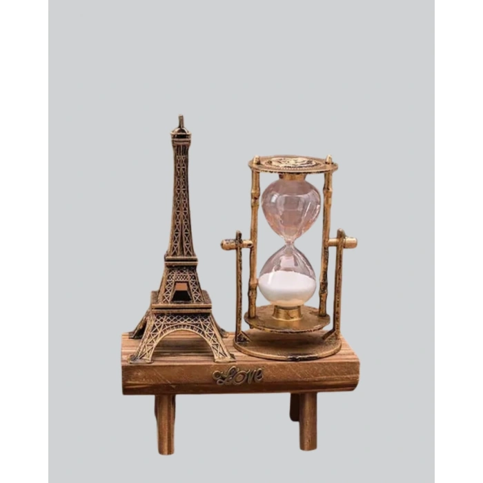 Ahşap Kum Saati – Vintage Tasarımlı Masa Dekoru