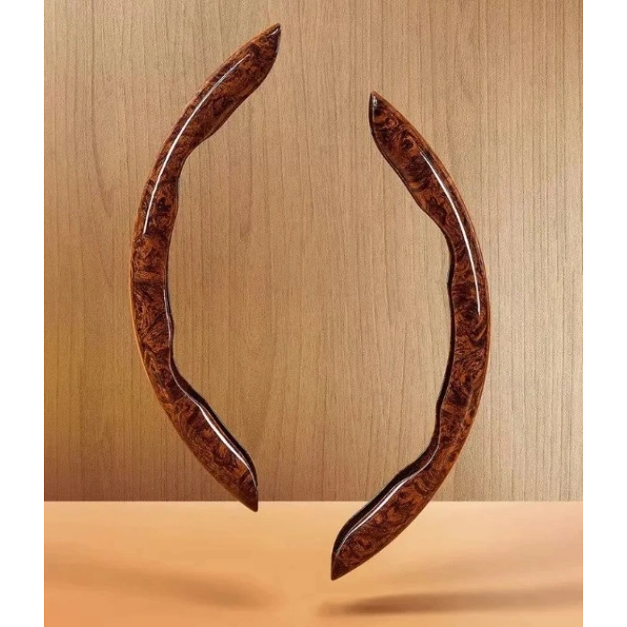 Ahşap Tasarımlı Direksiyon Simidi Koruma Kılıfı 2 li (5324)