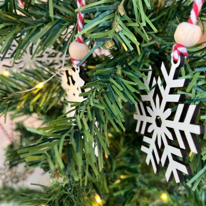 Ahşap Yılbaşı Ağaç Süsü-BY15 (5324)