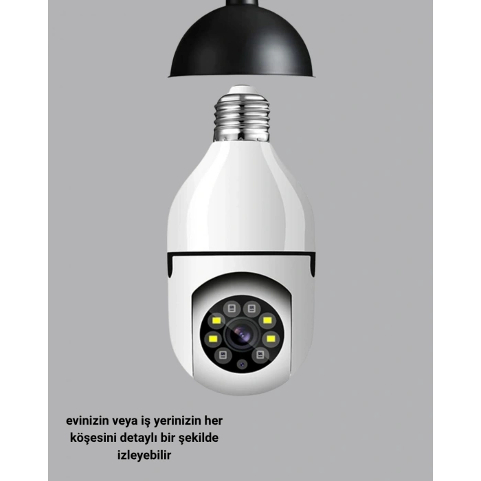 Akıllı Duy Kamera Uzaktan Kontrol Ve Geniş Görüş Açılı