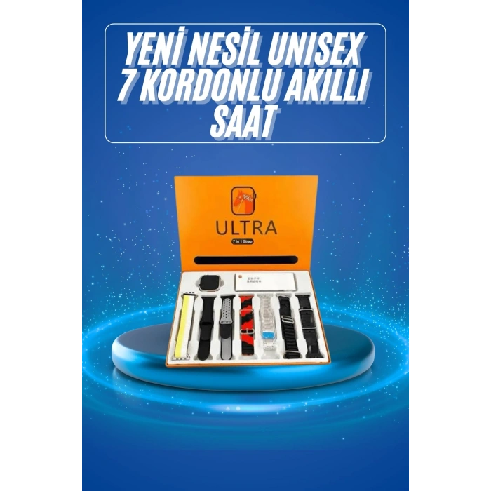 Akıllı Saat Çağrı Cevaplayabilen Unısex 7 Kordonlu Müzik Dinleme