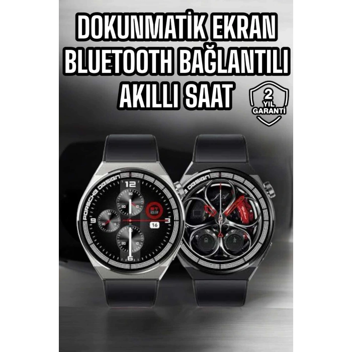 Akıllı Saat Dokunmatik Ekran Sesli Görüşme ve Bildirim Görme Sağlık Takibi