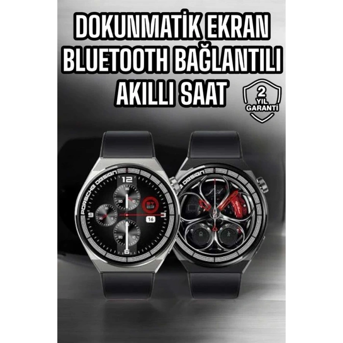 Akıllı Saat Dokunmatik Ekran Sesli Görüşme ve Bildirim Görme Sağlık Takibi