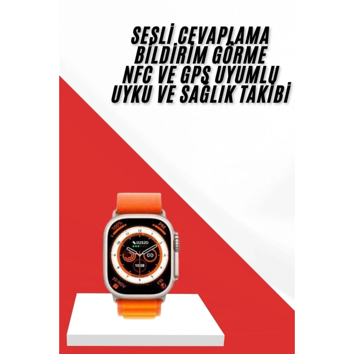 Akıllı Saat GPS Özelliği Bildirim Görme Adımsayar Sesli Görüşme Yapabilen