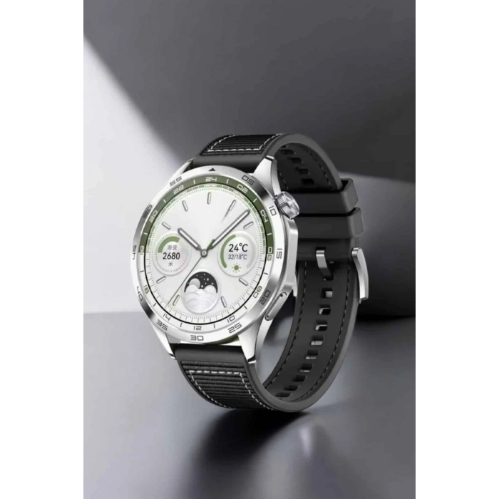 Akıllı Saat Metal Kordonlu GPS ve NFC Uyumlu Arama Cevaplayan