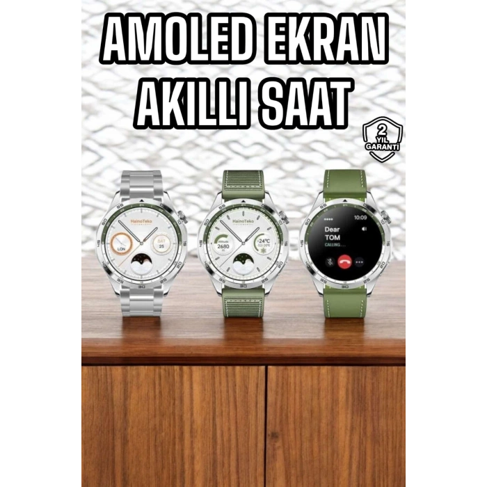 Akıllı Saat Sesli Görüşme Titreşimli Nabız Sensörlü Spor Modları