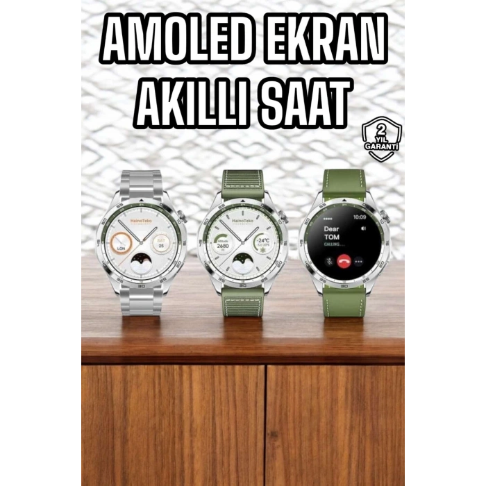 Akıllı Saat Sesli Görüşme Titreşimli Nabız Sensörlü Spor Modları