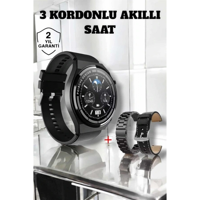 Akıllı Saat Uyku Ve Sağlık Takibi Bildirim Görme Arama Cevaplama