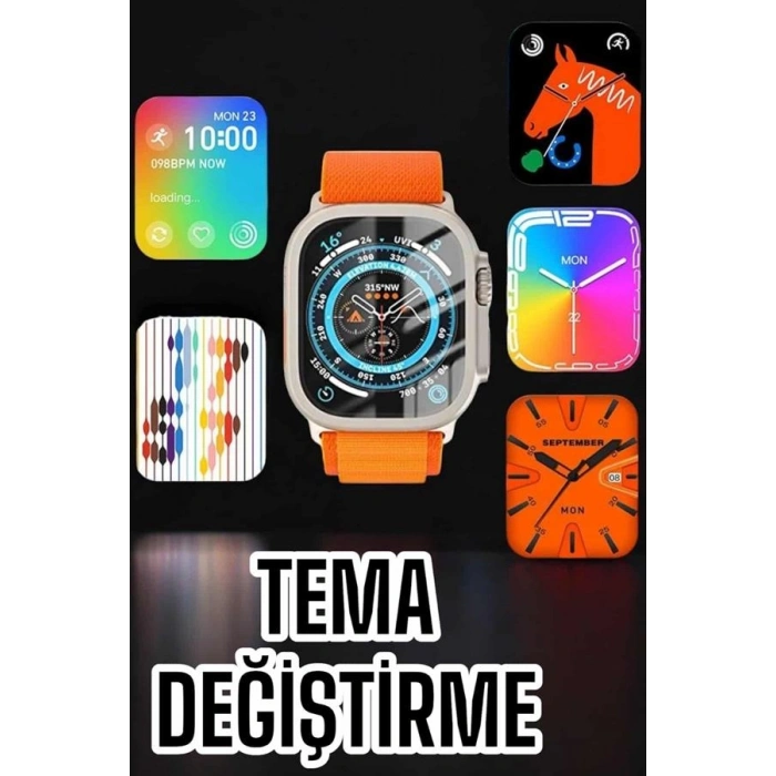 Akıllı Saat Uyku ve Spor Takibi Yeni Nesil Bluetooth Bağlantılı Amoled Ekran
