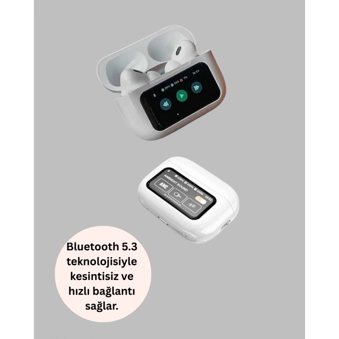 Akıllı Sensörlü Su Geçirmez Bluetooth Kulaklık Güçlü Batarya ve Bass