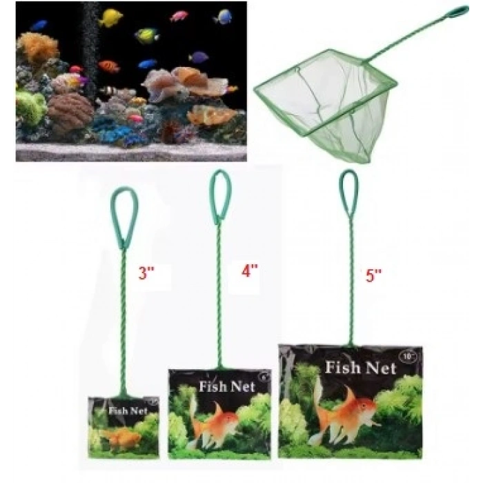 Akvaryum Balık Yakalama Kepçesi 4 inç 10 cm (5324)