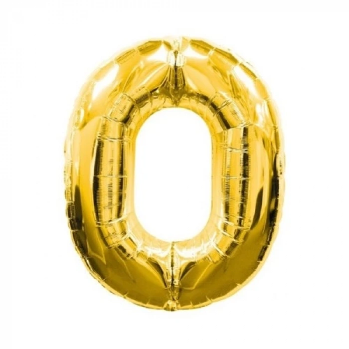 Altın Sarısı Folyo Rakam Balon 1 Metre