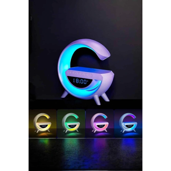 Android Uyumlu Akıllı Bluetooth Hoparlör Kablosuz Şarj Cihazı Standı