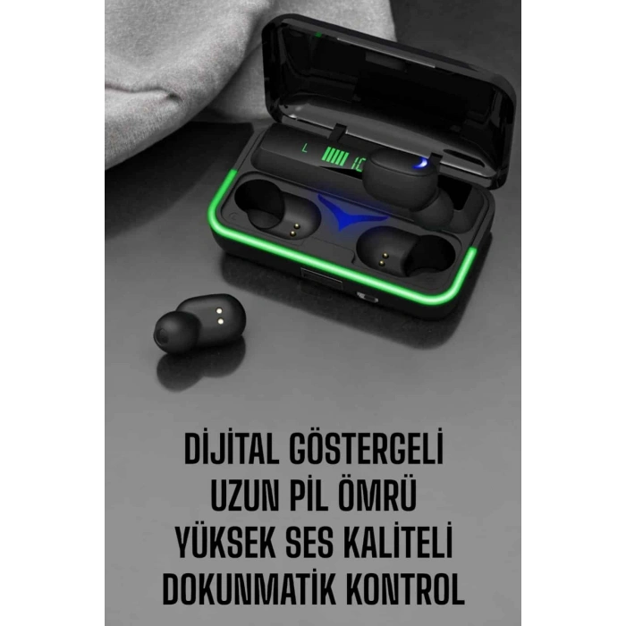 Android Ve İOS Uyumlu Bluetooth Bağlantılı Powerbankli Kulaklık