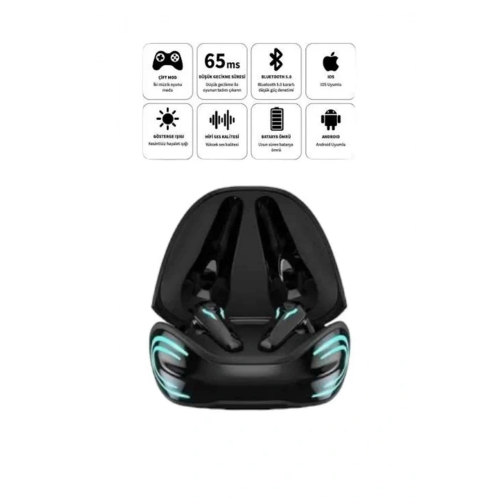 Android ve İOS Uyumlu Bluetooth Kulaklık Gaming Kulaklık Mini