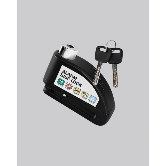 Anti Hırsızlık 110 Db Alarm Disk Fren Kilidi Suya Dayanıklı Çelik Güvenlik Kilidi