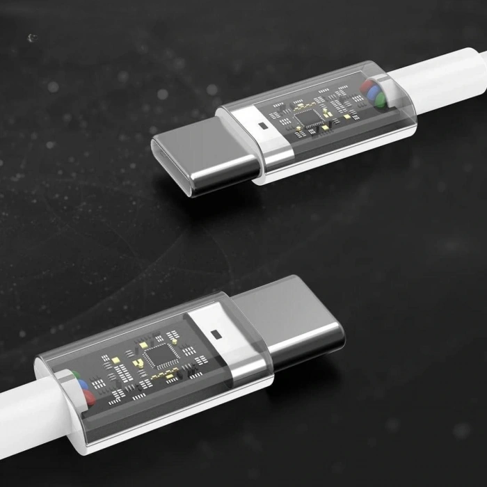 Apple 15/15 Pro Type-C to Type-C Hasır Örgü Hızlı Şarj Kablosu (1m) (5324)