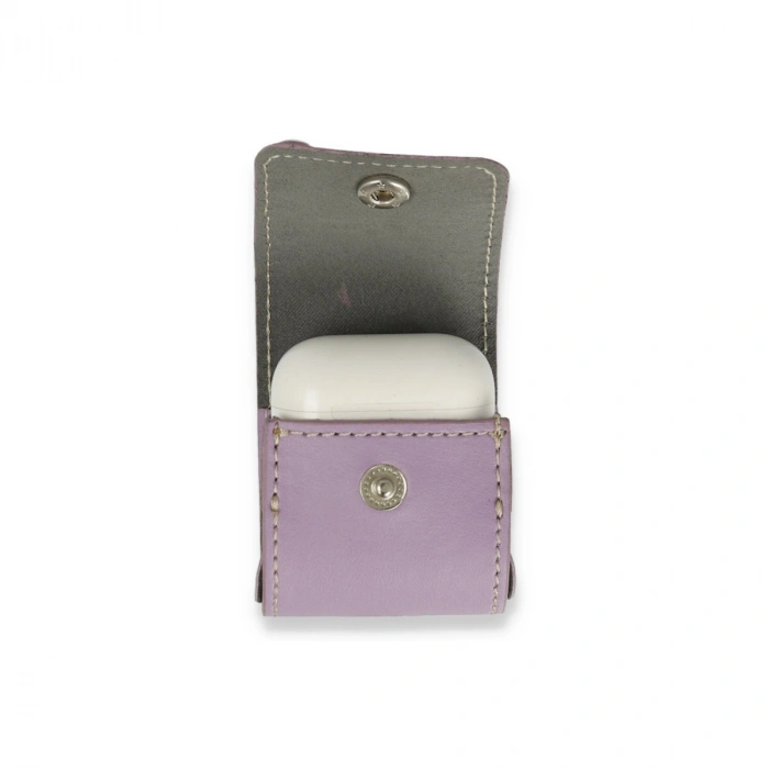 Apple Airpods 2 (2.nesil) Askılı Kılıf - Lila