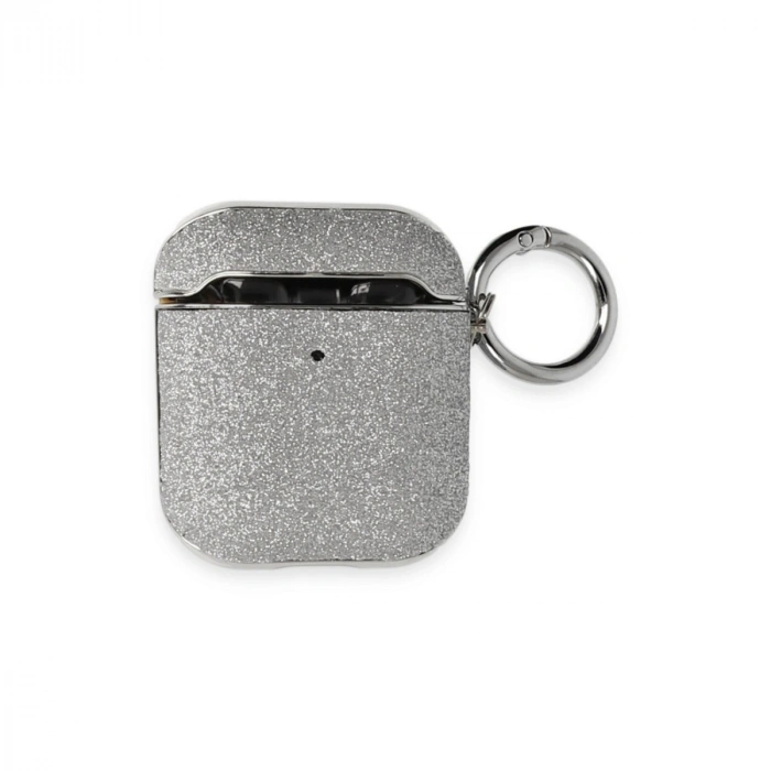 Apple Airpods 2 (2.nesil) Spell Simli Kılıf - Gümüş