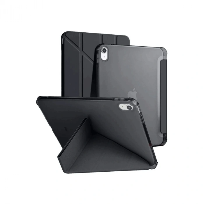 Apple İpad 2022 10.9 (10.nesil) Kılıf Kalemlikli Mars Tablet Kılıfı - Siyah