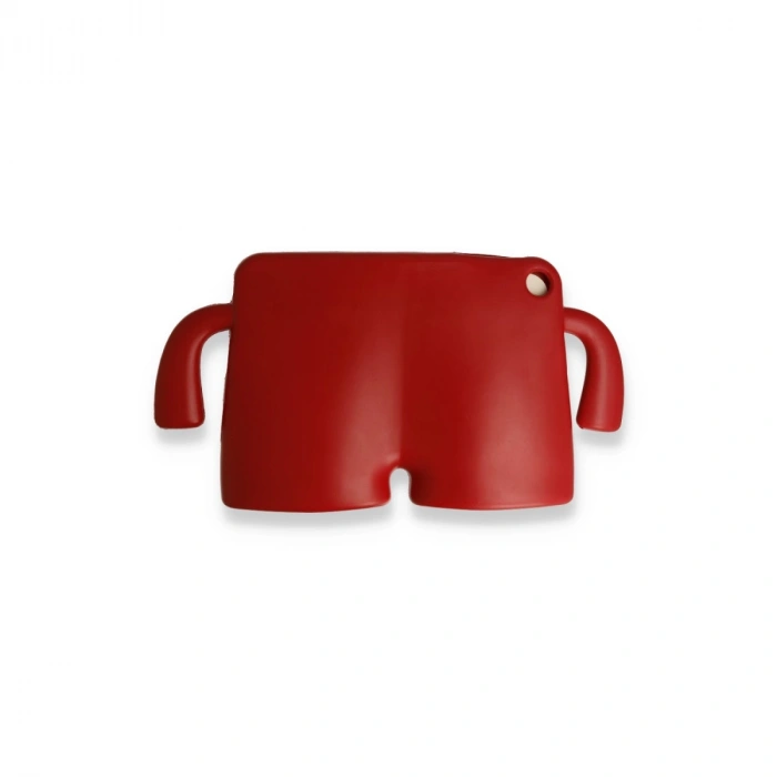 Apple İpad 2022 10.9 (10.nesil) Kılıf Karakter Tablet Silikon - Kırmızı