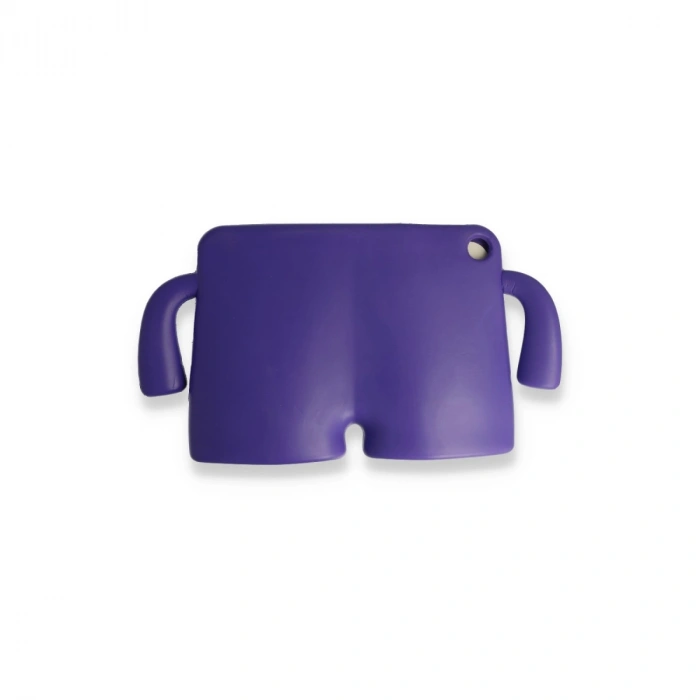 Apple İpad Pro 11 (2021) Kılıf Karakter Tablet Silikon - Mor