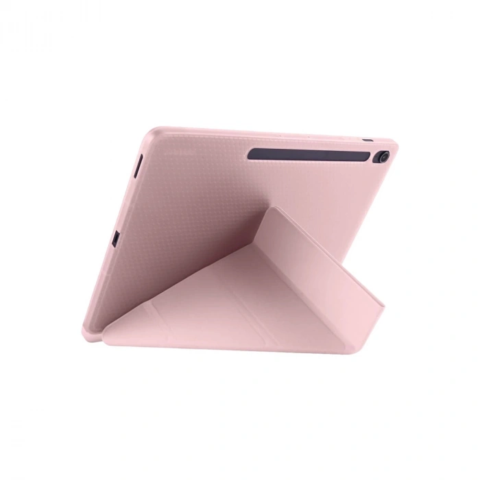 Apple İpad Pro 11 (2024) Kılıf Kalemlikli Hugo Tablet Kılıfı - Rose Gold