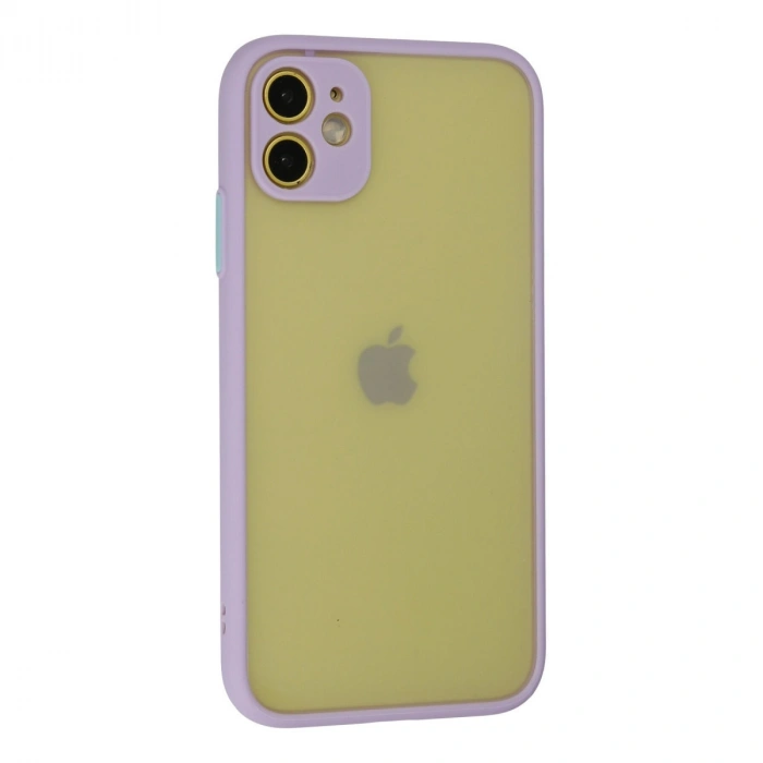 Apple İphone 11 Kılıf Montreal Silikon Kapak - Mor